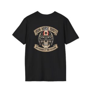 Skull and Scroll T-Shirt — Retro Motorcycle Club Tee
