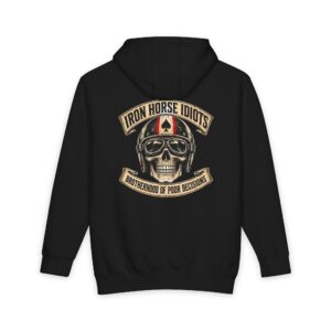 Iron Horse Idiots Hoodie — Brotherhood of Poor Decisions Motorcycle Pullover